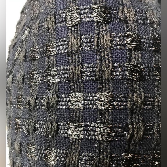 Coat. Winter black gray fur and puffer jacket Armani fabric - Picture 13 of 16